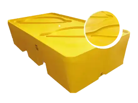 Pallet antiderrame para 2 tambores con tapa sellada